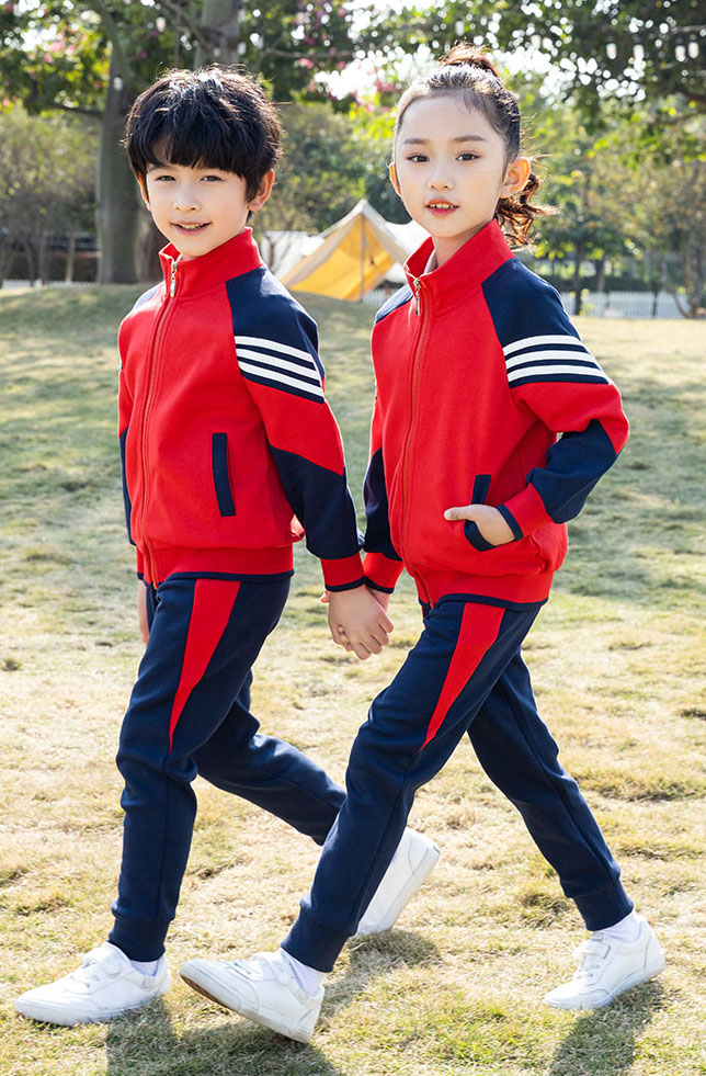 小學生校服春秋套裝兒童幼兒園園服秋冬運動會班服